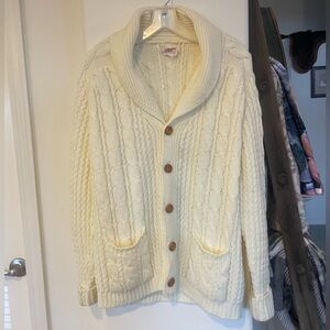 Cozy Cream Cable Knit Cardigan